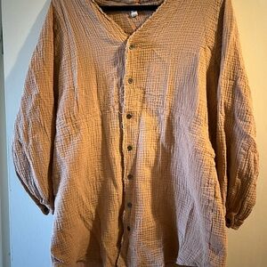 Women’s Tan Button-Up light Jacket